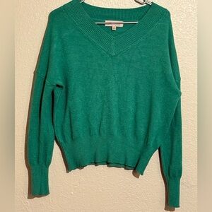 Philosophy Teal V-Neck Sweater